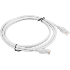 Lanberg pcu5-10cc-0200-s utp kabelis (rj45, u / utp - rj45, u / utp; 2m; utp; cat.5e; pelēka krāsa)