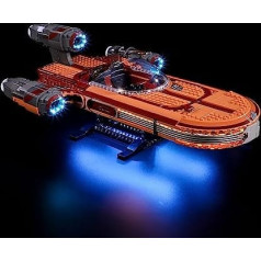 BRIKSMAX 75341 LED gaisma Lego Luke Skywalker's Landspeeder - saderīgs ar Lego Star Wars celtniecības bloku modeli - bez Lego komplekta