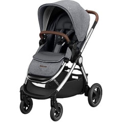 Maxi-Cosi Adorra Luxe ratiņi - izveidojiet savu ratiņu ceļojumu sistēmu - Premium, stilīgi ratiņi - ar piederumiem - no dzimšanas līdz 4 gadiem - 0-22 kg - Twillic Grey