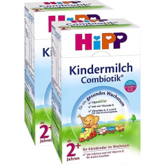 Hipp Kindermilch Combiotik 2+, ab dem 2. Jahr, 2er Pack (2 x 600 g)