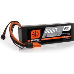 7.4V 5000mAh 2S 50C Smart Hardcase LiPo Battery: IC5