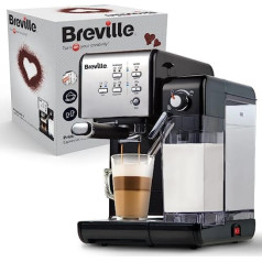 Breville Prima Latte II espresso | Latte kafijas un kapučīno automāts | Profesionāls 19 bāru sūknis un piena putotājs | Sudrabs (VCF108X)