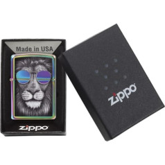 Zippo Lighter 151CI407606 Lion in Sunglasses