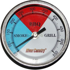 12,7 cm Zifferblatt River Country (rc-t5) verstellbar BBQ, Grill, Smoker Thermometer (50 bis 550 F)