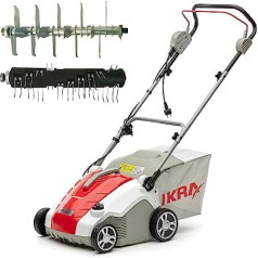 IKRA IEVL 1738 Electric Scarifier Zālāju Ventilators 50 l, Darba platums 38 cm, Regulējams Darba dziļums 1.700 W