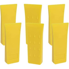 Poweka Felling Wedge Plastic Forestry Wedge Tree Wedges 20 cm, Wedge for Controlled Felling of Trees, Yellow (6 Packs)