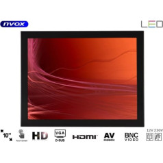 Nvox Atvērts rāmis led 10cali vga hdmi usb bnc av 12v 230v skārienjūtīgs monitors