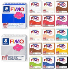 Steadtler Fimo Soft Starter Pack, 12 x 56 g, daudzkrāsaini bloki