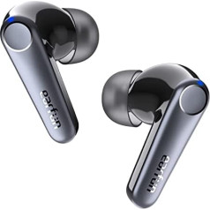 EarFun Air Pro 3 Bluetooth 5.3 ievietojamas austiņas, HiFi skaņa ar Qualcomm aptX Adaptive, LE Audio, 43 dB hibrīda aktīvā trokšņu slāpēšana, 6 mikrofoni CVC 8.0 zvani, daudzpunktu, 45h akumulators, lietotņu vadība