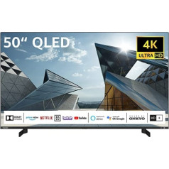 Toshiba 50QL5D63DAY 50 collu QLED televizors Smart TV (4K Ultra HD, HDR Dolby Vision, trīskāršs uztvērējs, Bluetooth, Onkyo skaņa) — iekļauts 6 mēnešu HD+