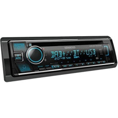 Kenwood KDC-BT760DAB CD automašīnas radio ar DAB+ un Bluetooth brīvroku komplektu (USB, AUX-In, 2 x Pre-Out 2,5 V, Amazon Alexa, skaņas procesors, 4 x 50 W, VAR. Apgaismojums, antena)