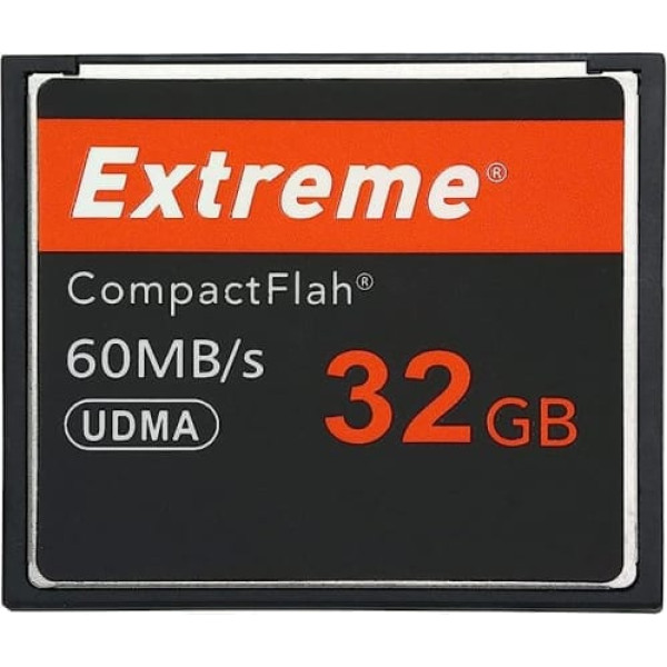 Extreme 32GB kompaktā zibatmiņas karte — oriģināla CF karte profesionāliem fotogrāfiem, videogrāfiem, entuziastiem