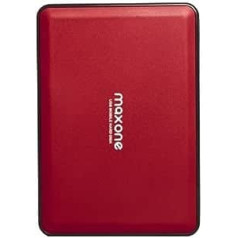 Maxone portatīvais ārējais cietais disks 160 GB 2,5 collu USB 3.0 dublējumkopijas HDD Portable televizoram, personālajam datoram, Mac, MacBook, Chromebook datoram, Xbox One, Wii u, klēpjdatoram, galddatoram, Windows (160 GB, sarkans)