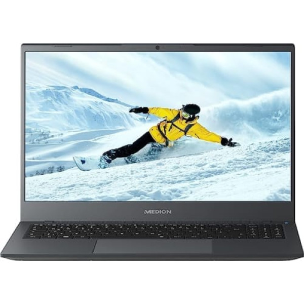 MEDION piezīmjdators E15413, Full HD displejs 15,6 collu Intel Core i5 12. paaudze, 8 GB RAM, 256 GB SSD, Inel IRIS Xe, Windows 11