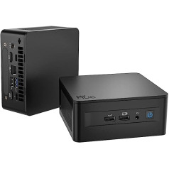 Intel NUC, NUC 13 mini datora galddators, Core i7-1360P procesors, 18 MB L3 kešatmiņa, 32 GB RAM, 1 TB PCIe SSD, Windows 11 Pro galddatora mini dators, Intel® Iris™ Xe grafikas | Thunderbolt 4 | Wi-Fi 6E | BT5.3