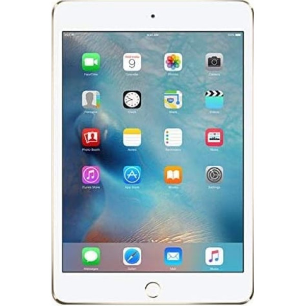 Spät-2015 Apple iPad Mini 4 (7,9 zoli, Wi-Fi + mobilais tīkls, 16 GB) — zelts (Generalüberholt)