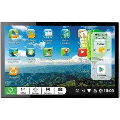 Ordissimo - Celia tablet for seniors - Easy to use - Large 10 inch display with touch screen - Intuitive user interface, WiFi & 4G - 2 cameras & USB port - Ideal for communicating - Silver