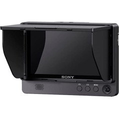 Sony CLM FHD5 kompaktais 5 collu Full HD monitors, kas ir saderīgs — precīzas fokusēšanas palielinātājs, maksimālās vērtības noteikšana, viltojums, video līmeņa marķiera žurnāla displejs. Assist) Black S