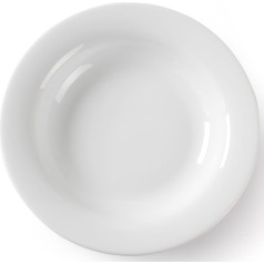 Zupas šķīvis OPTIMA baltā porcelāna dia. 220mm komplektā 12gab. - Hendi 770863