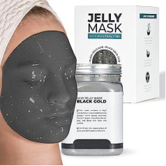 BRÜUN Peel Off Jelly Masks Premium Hydro Jelly Mask Black Gold Salicilskābe AC 652 g Sejas maskas Skaistums Sejas kopšanai