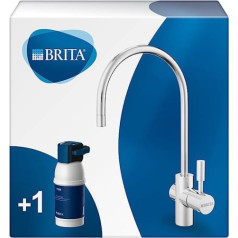 BRITA faucet with integrated water filter mypure P1 - Faucet with filter for reducing limescale, chlorine and taste-disturbing substances