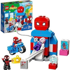 LEGO 10940 DUPLO Marvel Zirnekļcilvēka galvenā mītne, bērnu rotaļlieta būvēšanai ar zirnekļcilvēka figūru meitenēm un zēniem no 2 gadiem