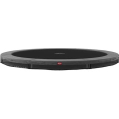 BERG Favorit InGround 380 Grey Premium Trampoline, High Quality Children's Trampoline, Robust and Safe, Round