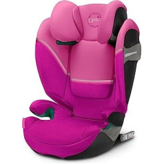 CYBEX Gold Solution S2 i-Fix bērnu sēdeklītis, automašīnām ar un bez ISOFIX, 100 - 150 cm, no apm. 3 līdz 12 gadu vecumam (15 - 50 kg), Magnolia Pink