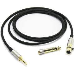 Replacement Audio Upgrade Cable Compatible with AKG K240 K240S K240MK II Q701 K702 K141 K171 K181 K271s K271 MKII M220 Pioneer HDJ-2000 Headphones 1.2 Meter