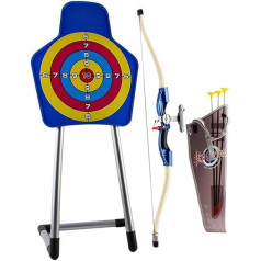 Deao Quality Youth Recurve Arrow, Bow And Target with Holder Set Children Junior Archery Training Toy for Children Outdoor Teams Game Gift