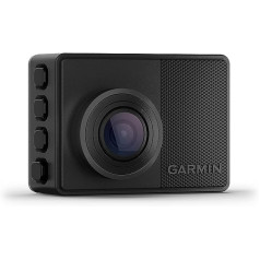 Garmin Dash Cam 67W — kompakta paneļa kamera ar automātisku negadījumu noteikšanu, 2 collu (5,1 cm) krāsu displejs, plats 180° skata leņķis, asa HD ierakstīšana 1440p izšķirtspējā un tīkla pakalpojumi lielākai drošībai