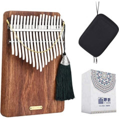 LingTing LT-K17P Kalimba Mbira Thumb Klavieres ar 17 taustiņiem (Sea Whisperer)