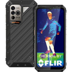 Ulefone Power Armor 18T Outdoor Mobile Phone 5G Thermal Imaging Camera FLIR® 17GB + 256GB/2TB SD 108MP + 32MP 9600mAh 66W Quick Charge 6.58 Inch Android 12 Smartphone without Contract Dual SIM IP68 Face ID fingerprint NFC