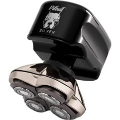 Skull Shaver Pitbull Silver PRO sejas un galvas skuveklis (EU Plug)