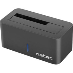 Natec Kangaroo Sata 2,5 '' + 3,5 '' usb 3.0 hdd dokstacija + strāvas adapteris