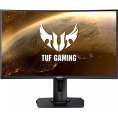 Asus 27 collu monitors vg27wq wqhd 165hz hdmi dp 1500r hdr400 1ms 400cd / m2 pagrieziena skaļrunis