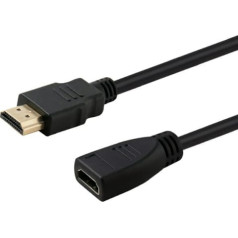 Savio cl-132 pagarinātājs ar aizvaru (hdmi f - hdmi m; 1m; melns)