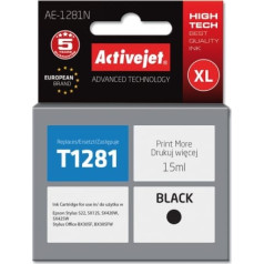 Activejet ae-1281n tinte (Epson T1281 nomaiņa; supreme; 15 ml; melna)