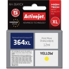 Activejet ah-364ycx tinte (hp 364xl cb325ee nomaiņa; premium; 12 ml; dzeltena)