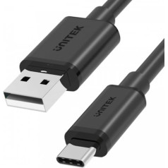 Unitek usb-a 2.0 kabelis - usb-c, 3m, c14069bk