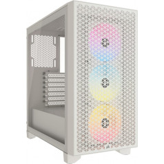 3000d airflow rgb tg mid-tower baltas dėklas