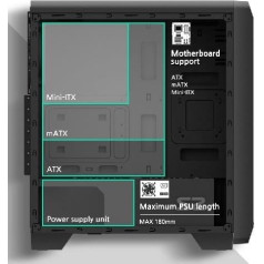 Zalman S2 TG ATX, 120mm fan x3, T/G