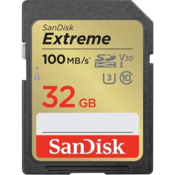 SanDisk Extreme SDHC 32GB Atmiņas Karte