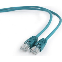 Gembird Patch cord cat.5e appludināts vāks 0,5m zaļš