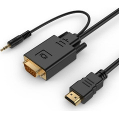 Gembird HDMI + 3.5mm VGA Kabeļa adapteris 3m