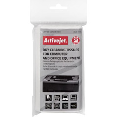 Activejet aoc-300 dust-free wipes 24 pcs. universal, dry, lint-free wipes, perforated for cleaning computers and office equipment, work very well with activejet foams.