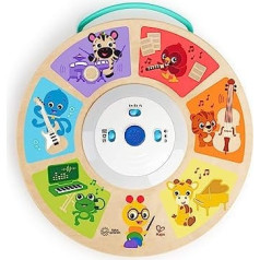 Baby Einstein 12375 Hape Cal's Smart Sounds Symphony Magic Touch elektroniskā koka elektroniskā aktivizācijas rotaļlieta 3 valodās (angļu, franču un spāņu), daudzkrāsaina