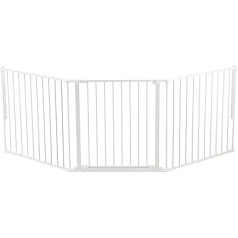 Baby Dan configuration grid / fireplace grille Flex L, 90 - 223 cm - Made in Denmark and tested by the TÜV GS, Color: White