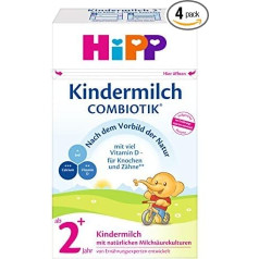 HiPP Kindermilch Combiotik 600 g, 4 er iepakojums (4 x 600 g)