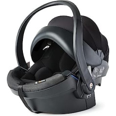 Ergobaby BeSafe Ergonomisks bērnu sēdeklītis iZi Go Modular X1 i-Size jaundzimušajiem no dzimšanas līdz 12 mēnešu vecumam, ergonomisks bērnu sēdeklītis ar automašīnas sēdekļa adapteri, melns